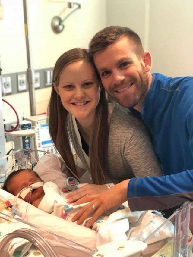 Baby Matthew’s parents refused abortion despite the grim prognosis for their son and then learned he had been misdiagnosed. Photo via Facebook. Baby Matthew’s parents refused abortion despite the grim prognosis for their son and then learned he had been misdiagnosed. Photo via Facebook.