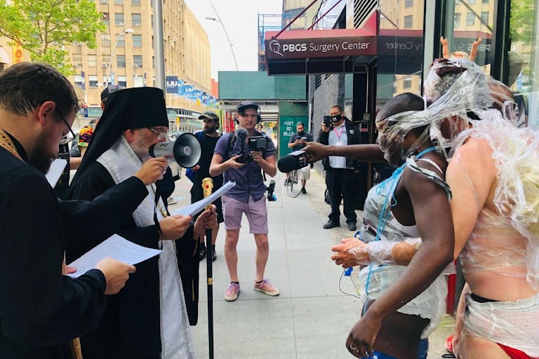 pro-abortion activists