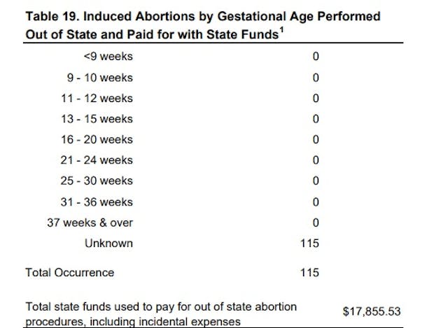Tax funded out of state abortions for Minnesota 2017 Image: Tax funded out of state abortions for Minnesota 2017