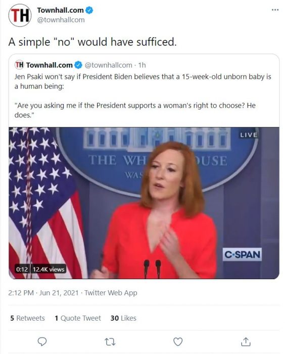Jen Psaki dodges question on Biden’s beliefs about humanity of preborn children image