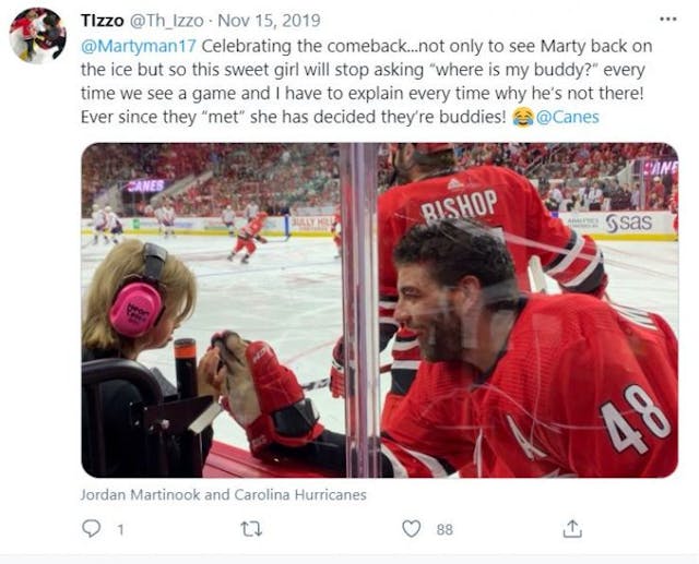 Carolina Hurricanes fans band together to support fans with special needs image