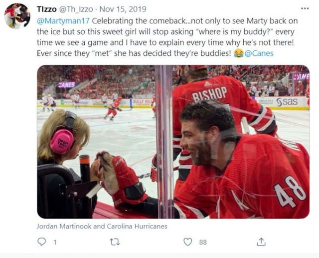 Carolina Hurricanes fans band together to support fans with special needs image