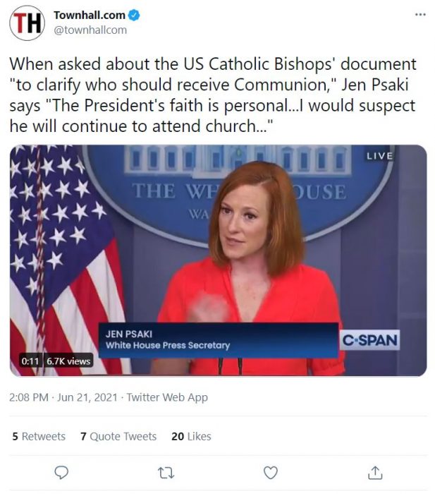 Jen Psaki dodges question on Biden’s beliefs about humanity of preborn children image