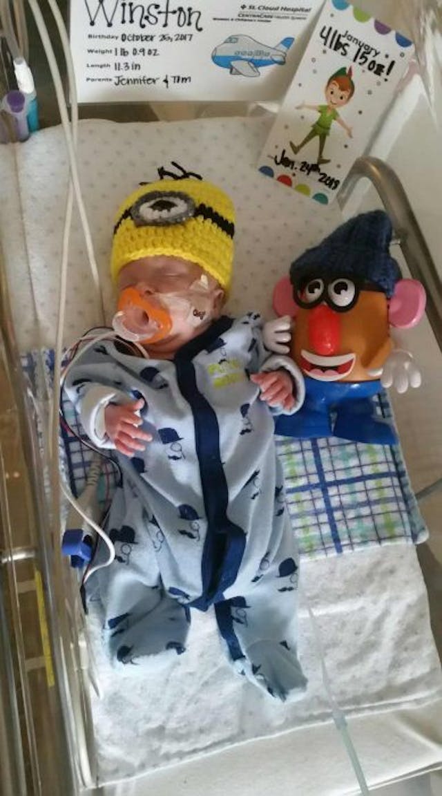 Photo via premature baby Winston Rochat