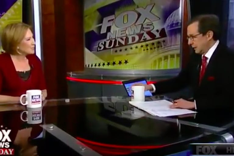 fiorina fox news sunday
