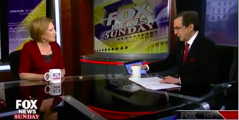 fiorina fox news sunday