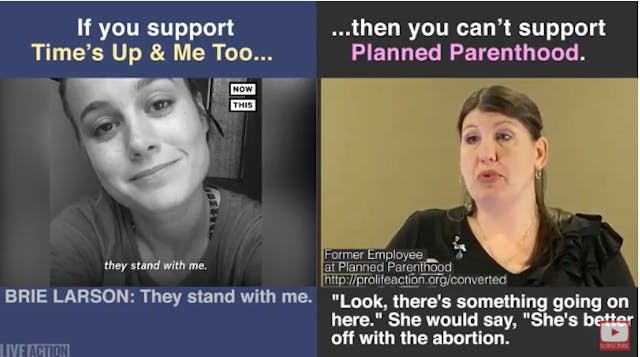 Brie Larson a Planned Parenthood supporter silent about PPs cover up of child sexual abuse Image: Brie Larson a Planned Parenthood supporter silent about PPs cover up of child sexual abuse