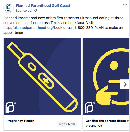 ultrasound Planned Parenthood ad