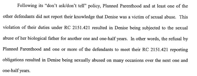 Planned Parenthood failed to report sexual abuse of Denise Fairbanks Image: Planned Parenthood failed to report sexual abuse of Denise Fairbanks