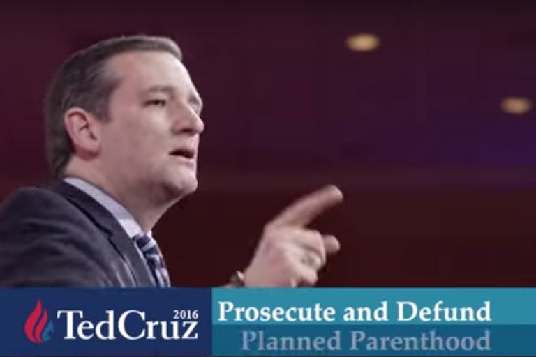 Ted Cruz, Planned Parenthood