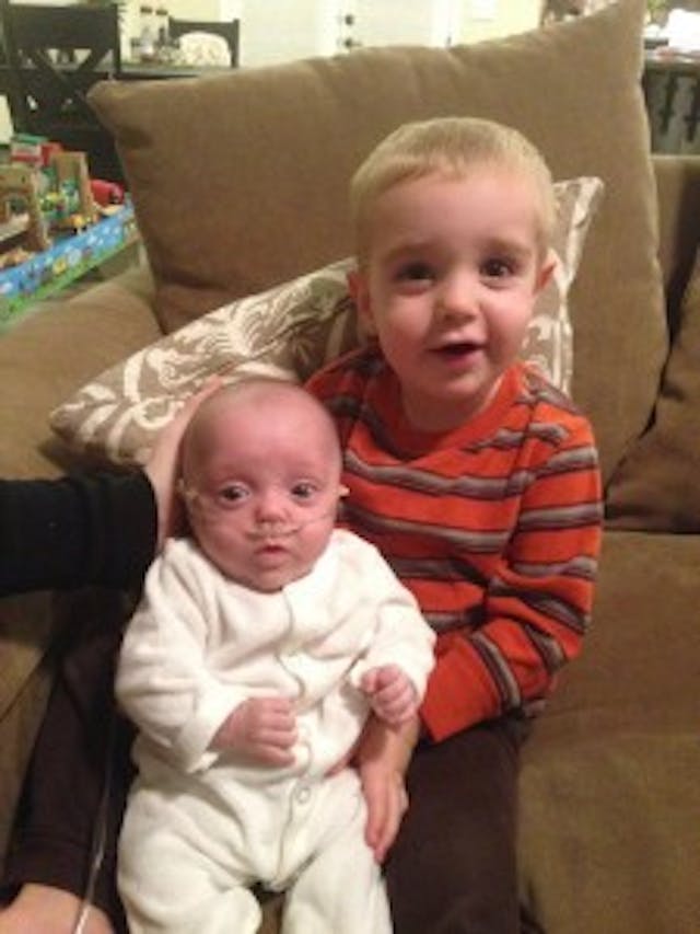 Naomi at home with big brother Nathaniel (Photo via Facebook) Naomi at home with big brother Nathaniel.