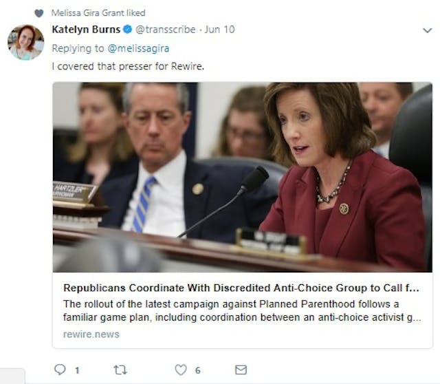 Rewire News fails sexual abuse victims taken to Planned Parenthood (Image credit: Twitter) Image: Rewire News fails sexual abuse victims taken to Planned Parenthood