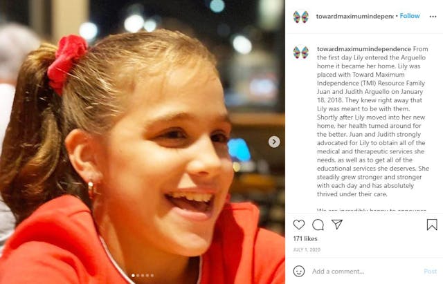 instagram, foster care, adoption, disabilities