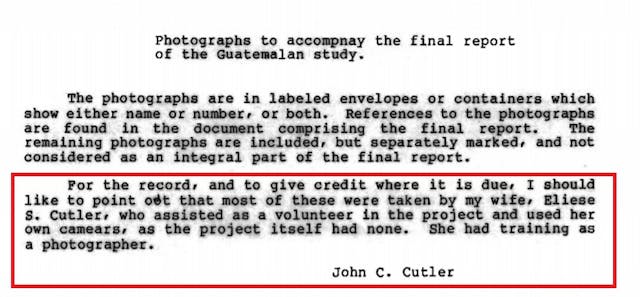 Image: John C Cutler praises wife Eliese for assistance in unethical Guatemalan syphilis experiment (Image: National Archives)