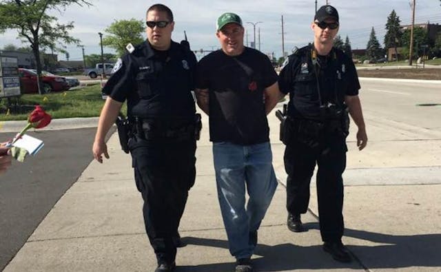 Pro-life activist arrested for violating Michigan judge’s order (Image credit: Lynn Mills Facebook page) Image: Pro-life activist arrested for violating Michigan judge's order at abortion facility (Image credit: Lynn Mills Facebook page)