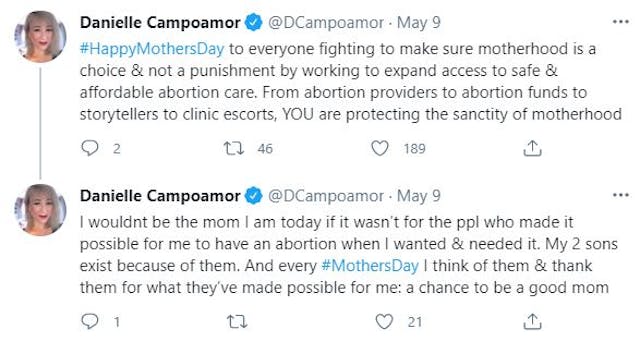In honor of Mother’s Day, abortion advocates celebrated… abortion image