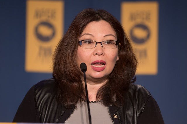 Senator Tammy Duckworth wants abortion without restriction but became the first senator to give birth while in office. not pro-life, give birth, Senator Tammy Duckworth wants abortion without restriction