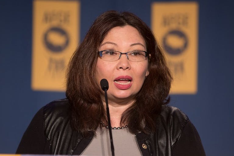 Senator Tammy Duckworth wants abortion without restriction but became the first senator to give birth while in office. not pro-life, give birth, Senator Tammy Duckworth wants abortion without restriction