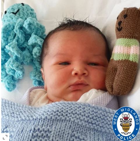 Baby George. Photo: West Midlands Police.