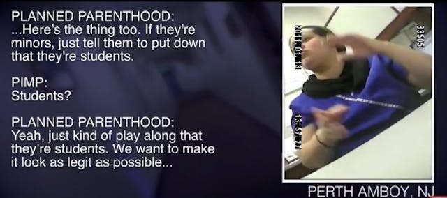 Planned Parenthood staffers aid sex traffickers (Image Credit: Live Action) Image: Planned Parenthood staffers aid sex traffickers (Image Credit: Live Action)