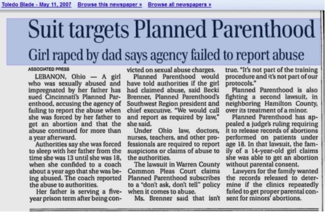 WATCH: Attorney describes Planned Parenthood’s appalling treatment of abuse victims image