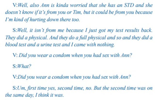 Image: transcript Predator coaches sexual abuse victim to go to Planned Parenthood