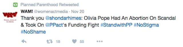 Scandal, Planned Parenthood, shame, abortion