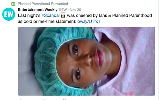 Kerry Washington, Scandal, abortion Planned Parenthood