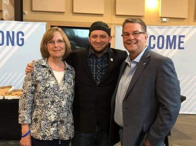 West Texas For Life member Dorothy Boyett, who led the initiating committee to get the ordinance on the ballot, takes a picture with Sanctuary Cities for the Unborn Initiative Founder Mark Lee Dickson and State Senator Charles Perry after hearing the news of the outcome of the vote for life. (Photo: Mark Lee Dickson)
