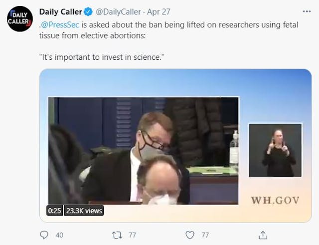 Biden-Harris administration ‘respectfully disagrees’ with Catholic Church on experimentation using aborted children image