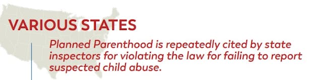 Image: Planned Parenthood failed to report sexual abuse various states inspection reports