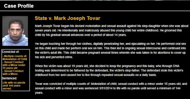 Puma County Attorney Conviction of Mark Tovar Mark Tovar took victim to Planned Parenthood