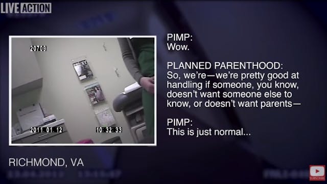 Planned Parenthood in Richmond willingness to aid sex traffickers in Aiding Abusers docuseries Image: Planned Parenthood in Richmond willingness to aid sex traffickers in Aiding Abusers docuseries
