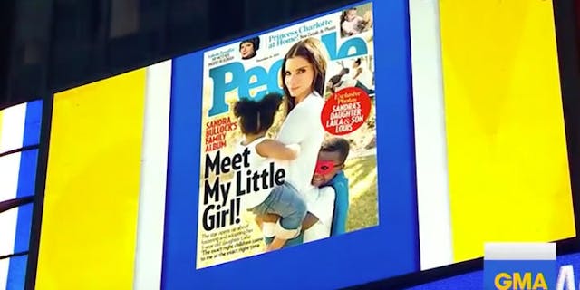 Screenshot via Good Morning America (YouTube) Sandra Bullock, adoption, adoptive parents