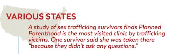 Sex Trafficked victims taken to Planned Parenthood Image: Sex Trafficked victims taken to Planned Parenthood