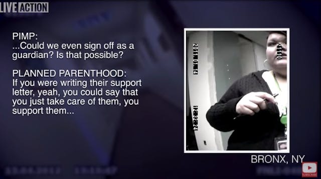 Planned Parenthood in Bronx willingness to aid sex traffickers in Aiding Abusers docuseries Image: Planned Parenthood in Bronx willingness to aid sex traffickers in Aiding Abusers docuseries