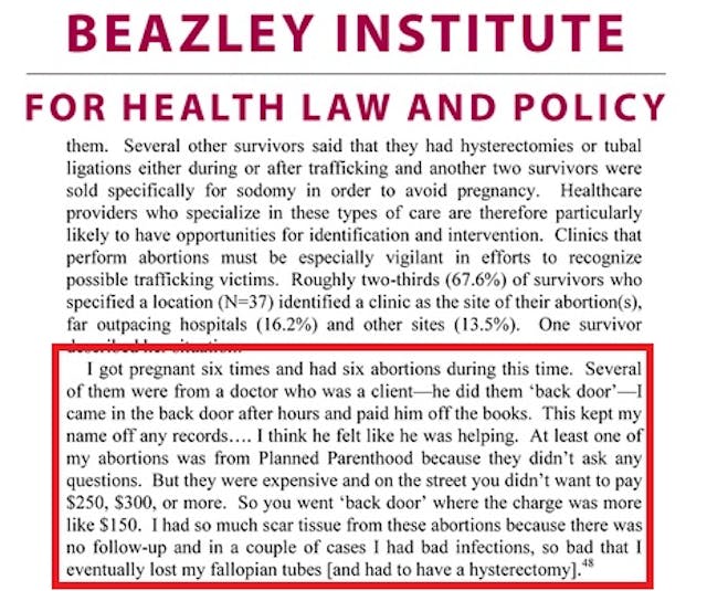 Sex trafficked victims taken to Planned Parenthood because they didn’t ask questions Image: Sex trafficked victims taken to Planned Parenthood because they didn't ask questions