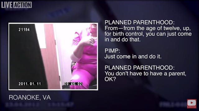 Planned Parenthood in Virginia willingness to aid sex traffickers in Aiding Abusers docuseries Image: Planned Parenthood in Virginia willingness to aid sex traffickers in Aiding Abusers docuseries