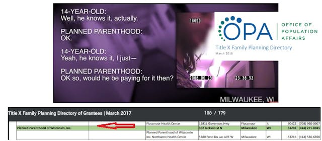 Title X-funded Planned Parenthood covers child sexual abuse in Milwaukee, WI Image: Title X funded Planned Parenthood covers child sexual abuse in Milwaukee, WI