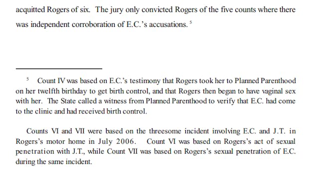Jason Thomas Rogers took victim to Planned Parenthood Image: court document pedophile used Planned Parenthood