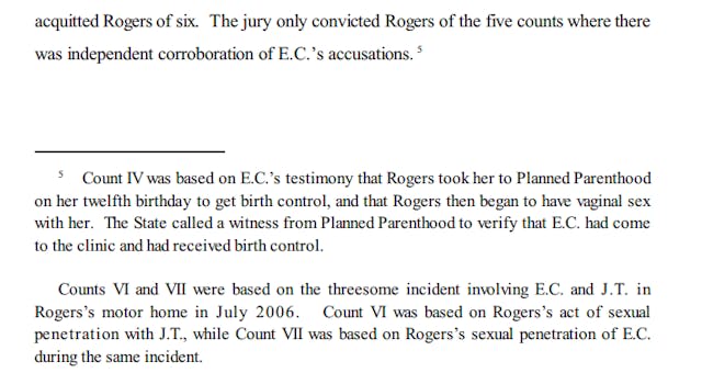 Image: court document pedophile used Planned Parenthood