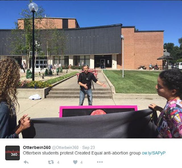 Created Equal Otterbein abortion prolife 2
