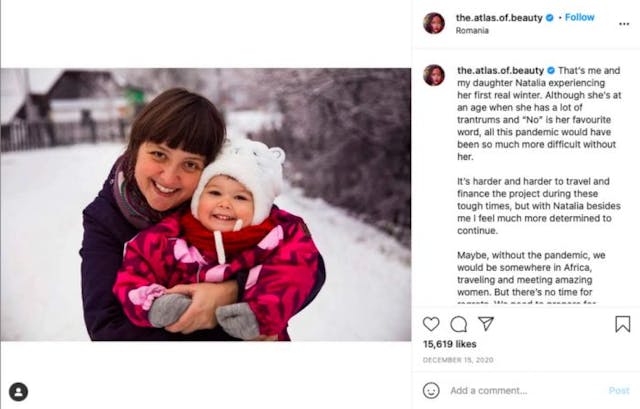Mihael Noroc and her daughter (Instagram) Romanian photographer breathtakingly captures bond between mothers and children image