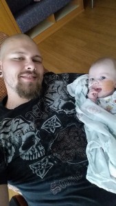 Zailynn and her father.