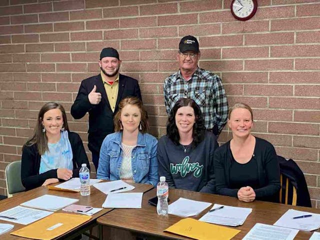 Mark Lee Dickson, Director with Right to Life East Texas and Founder of the Sanctuary Cities for the Unborn Initiative, poses with the Village of Hayes Center Board of Trustees. Photo courtesy of Cindy McKillip.