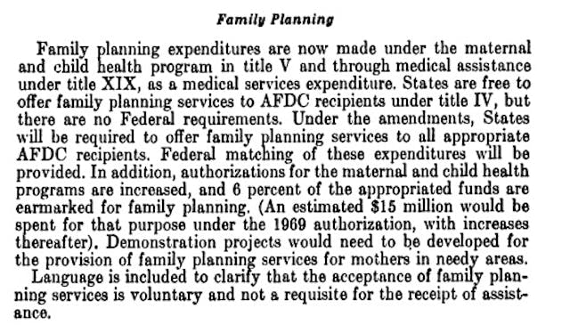 1967 Child Health Program funds Family Planning Image: 1967 Child Health Program funds Family Planning