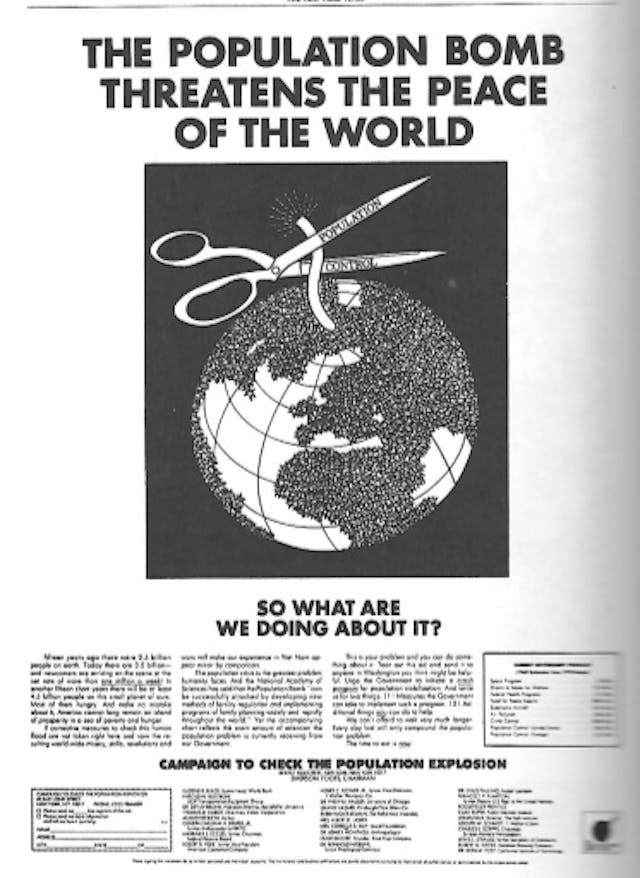 Population Bomb threatens world peace Image: Population Bomb threatens world peace