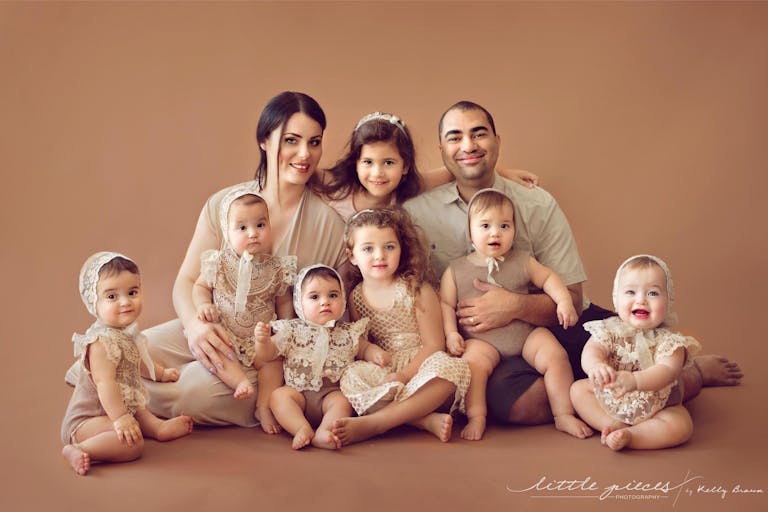 These quintuplets joined the Tucci family after their parents refused abortion.