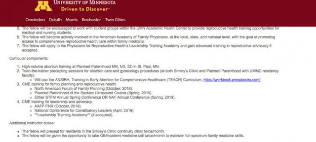 University of Minnesota yanks abortion trainer job from website… but it may not be over image