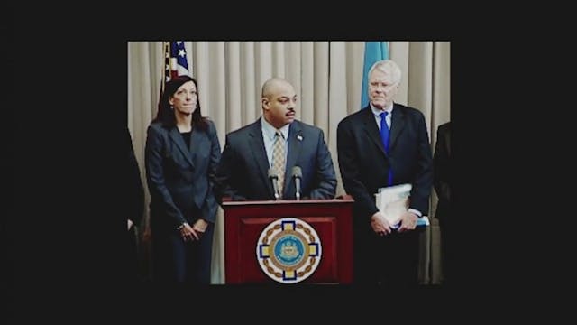 attorney, press conference, American Tragedy, 3801 Lancaster